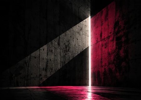 Muro de concreto con luz Muro de concreto con luz